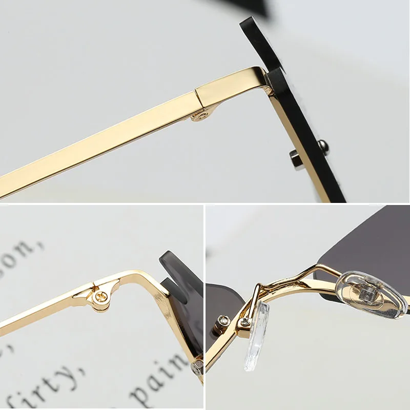 

SIMPRECT Cat Eye Sunglasses Women 2020 Metal Frame Small Cateye Mirror Sun Glasses Brand Designer Retro Lunette De Soleil Femme