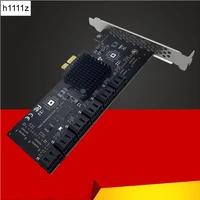 pcie sata adapter card sata controller 12 port sata 3 pci express x1 expansion card add on cards riser pcie card for chia mining