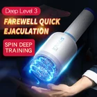 Мощный нагревательный Мужской мастурбатор Leten, автоматический тренажер для головки пениса