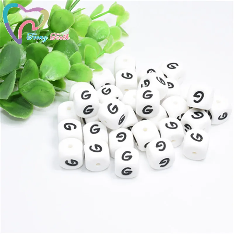 10 шт. силиконовые бусины в виде букв G|Бусины| |