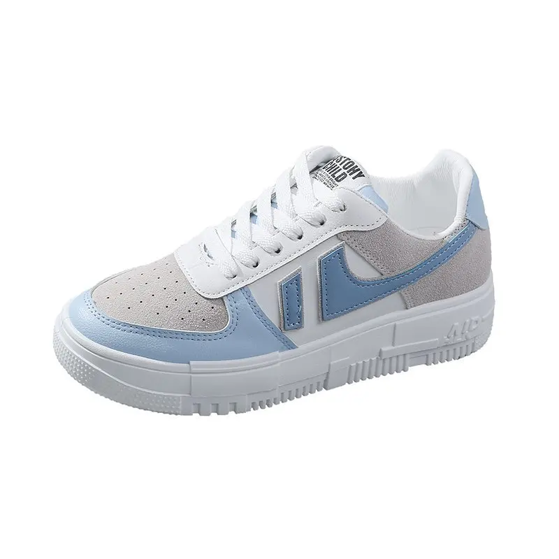 

2021 Woman Sneakers Hot Flats Shoes Ladies Casual Breathable Female Vulcanized Shoes Lace-up Woman Comfort Walking Shoes Size 42