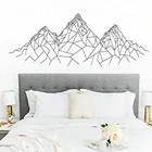Стильные геометрические виниловые наклейки WL1158 в виде гор для дома, гостиной, спальни, детской комнаты, спальни