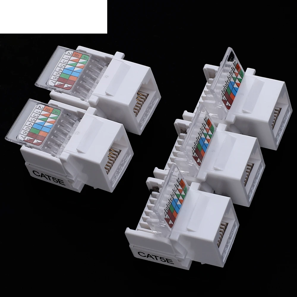 Сетевой модуль UTP CAT5E без инструментов 2 шт. разъем RJ45 информационный компьютерный