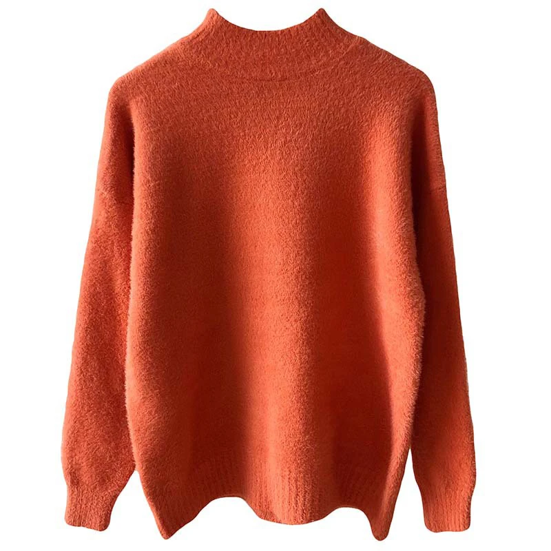 GOPLUS Winter Women's Sweater Jumper Jersey Mujer Solid Warm White Black Women Pullover Ropa C8318 | Женская одежда
