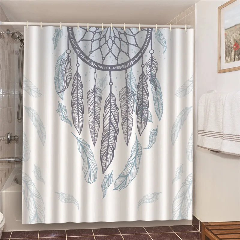 

Beauty Shadow Bath Shower Curtains Halloween Series Waterproof 3D Bathroom Curtains Bath Decor Anti Peeping Bathtub Screen