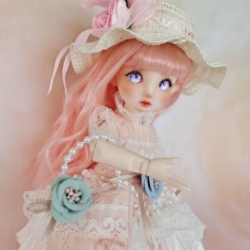 

1/6 BJD Jointed Body With Makeup Including Hair Eyes Clothes 28cm Elf Dolls