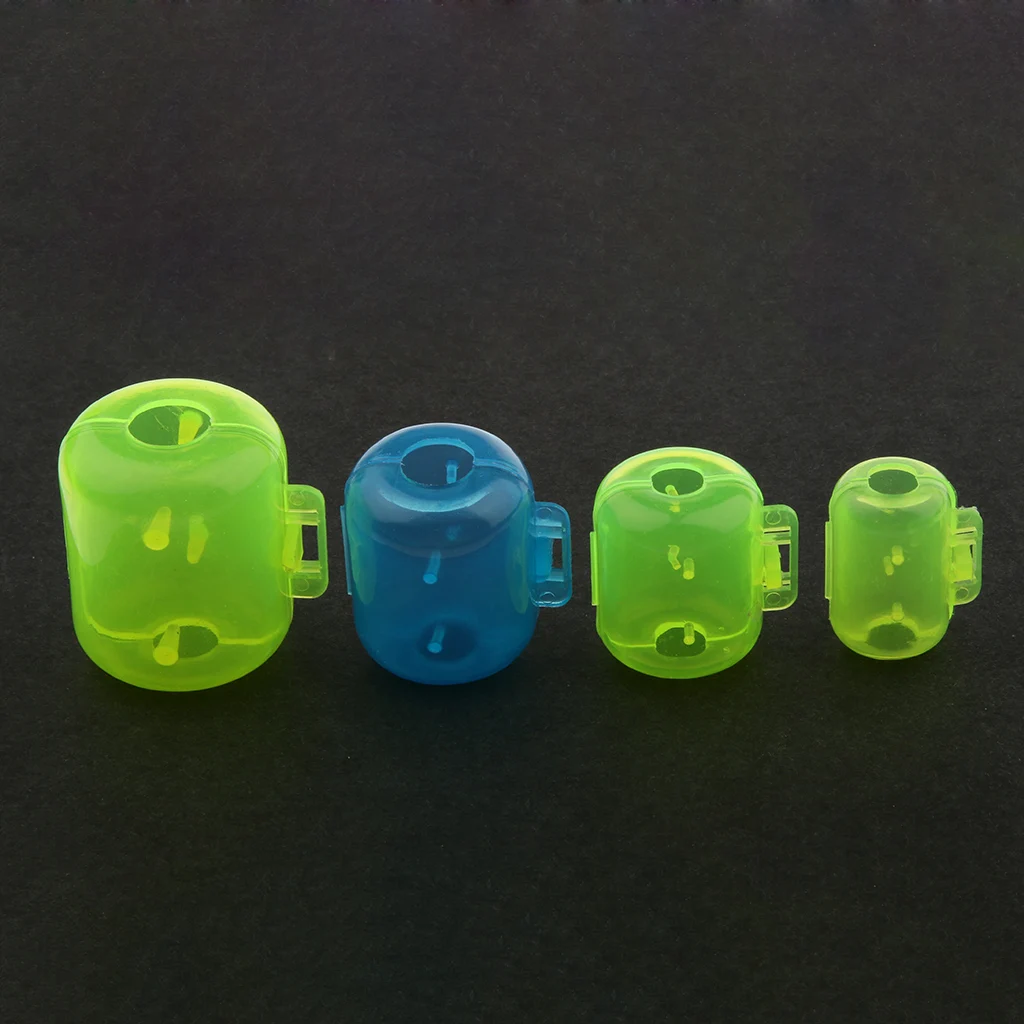 20 Pieces Fishing Hook Cover Squid Lure Hook Case Fish Jig Hook Caps Case High quality Plastic Material Color Random
