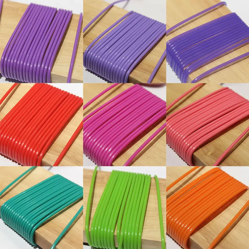 

15 colors 500g Round furniture PE rattan plastic imitation synthetic rattan weaving raw material for outdoor table chair basket