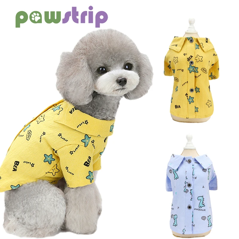 

Cartoon Dinosaur Dog Shirt Summer Pet Dog Clothes Small Dog Tshirt for Teddy Bichon Puppy Shirts Pet Costume Ropa Para Pereo