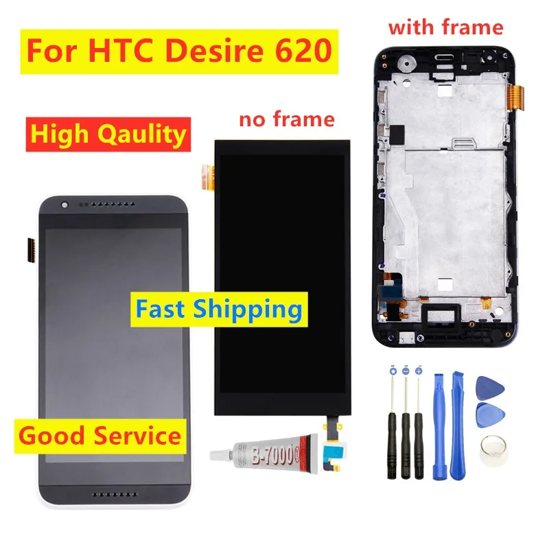 Дигитайзер экрана для HTC Desire 620G 5 0 дюйма сенсорный ЖК экран с рамкой 620 620U 620T