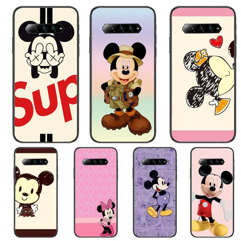 

Super Mickey Mouse Anime Phone Case For xiaomi redmi Black Shark 4 Pro 2 3 3s Cases Helo Black Cover Silicone Back Prett mini c