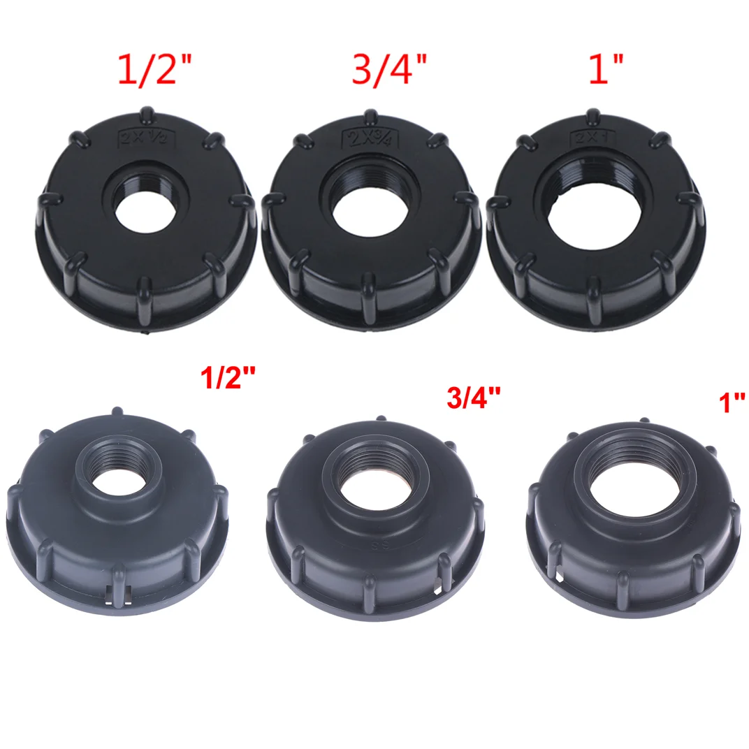 2 styels IBC Tank Adapter Tap Connector Replacement Valve Fitting For Garden Water Connectors 1/2 Inch 3/4 Inch 1 Inch Thread