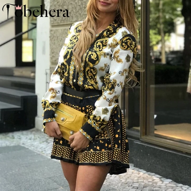 Glamaker Ретро стиль с принтом пейсли короткое платье повседневное свободное зимнее