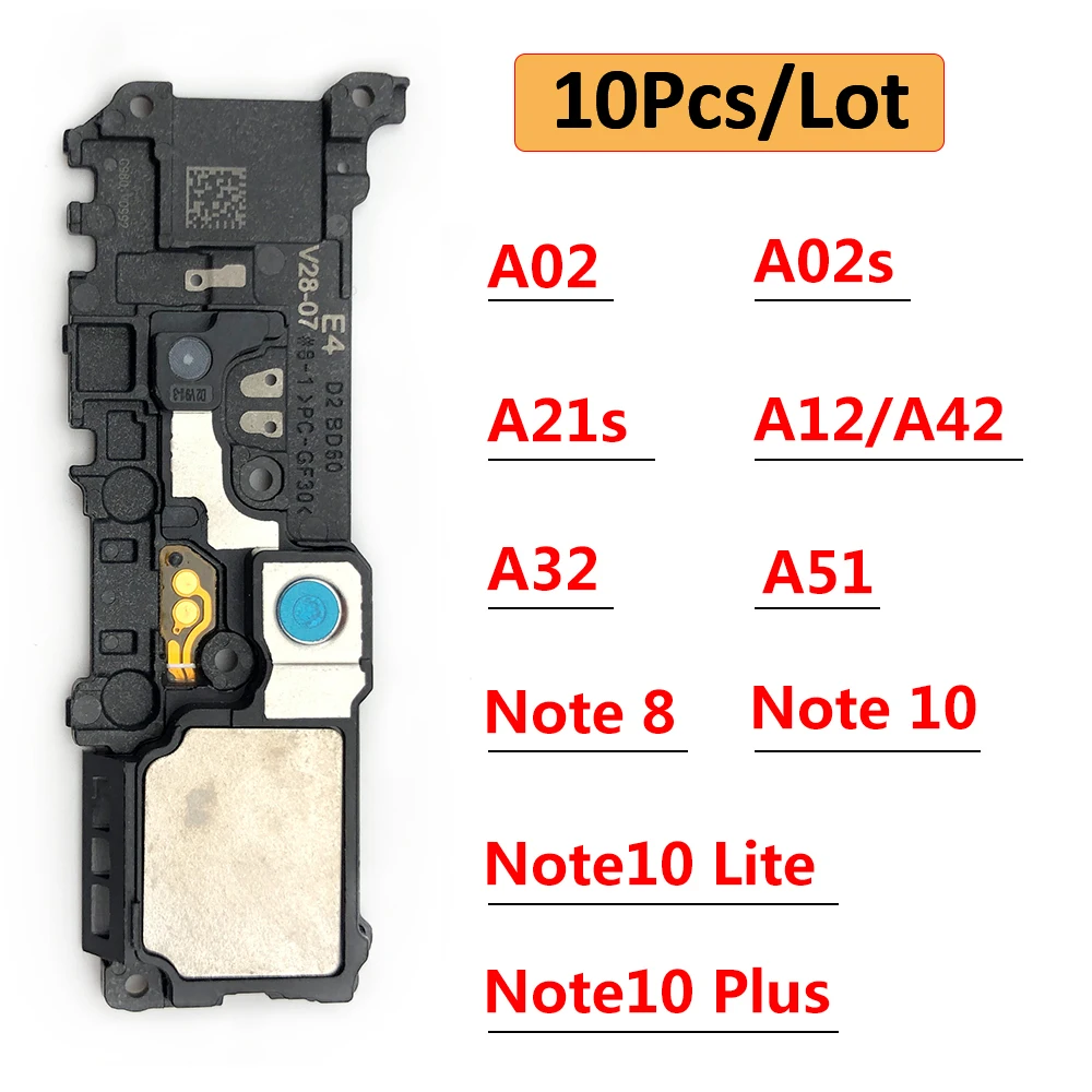 

10PcsFor Samsung A02 A02S A12 A42 A21S A32 A51 A10 A20 A30 A50 Note 8 10 Lite Plus S21 Buzzer Ringer Loud Speaker Loudspeaker