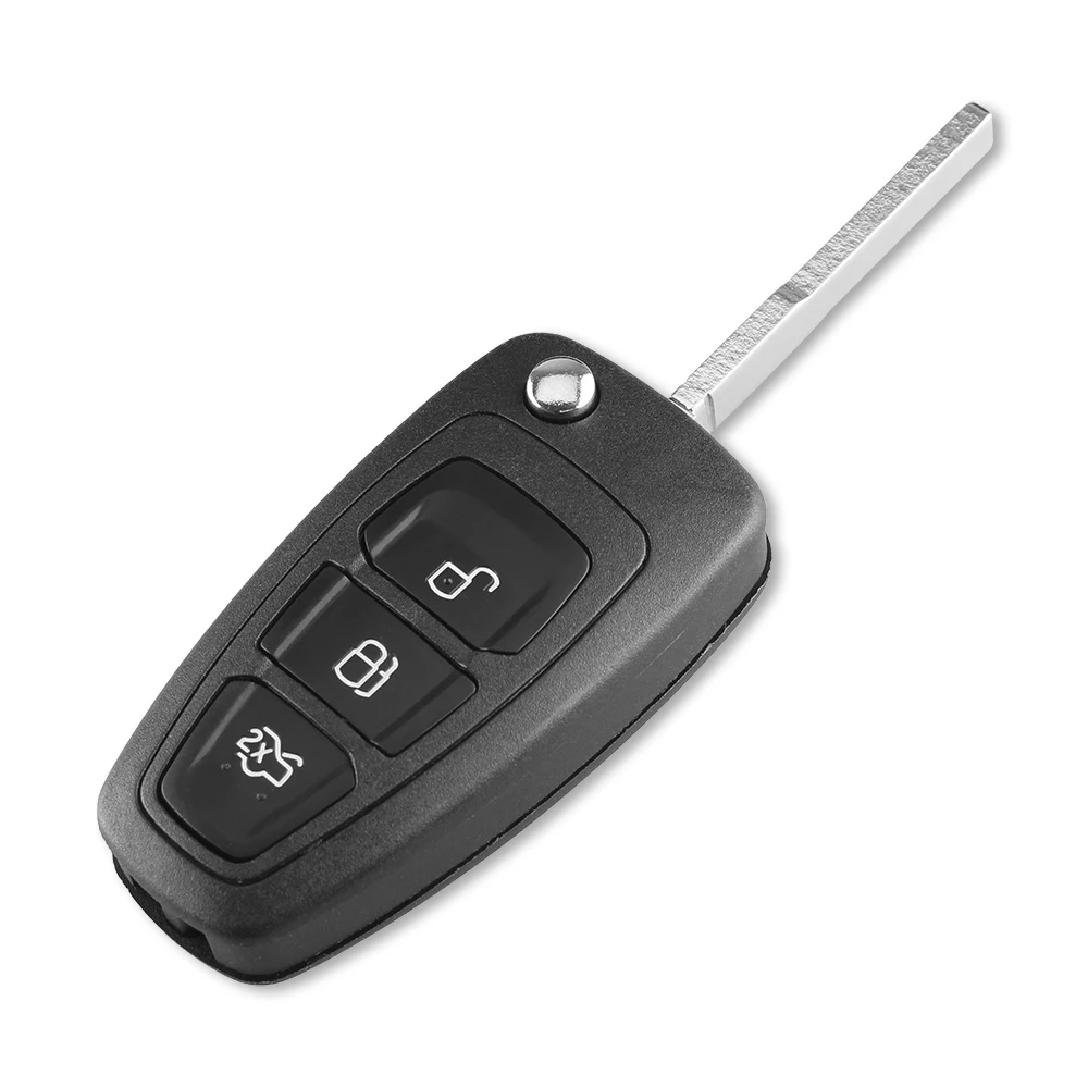 KEYYOU 3 кнопки Замена Флип складной пульт дистанционного управления ключ для Ford Focus