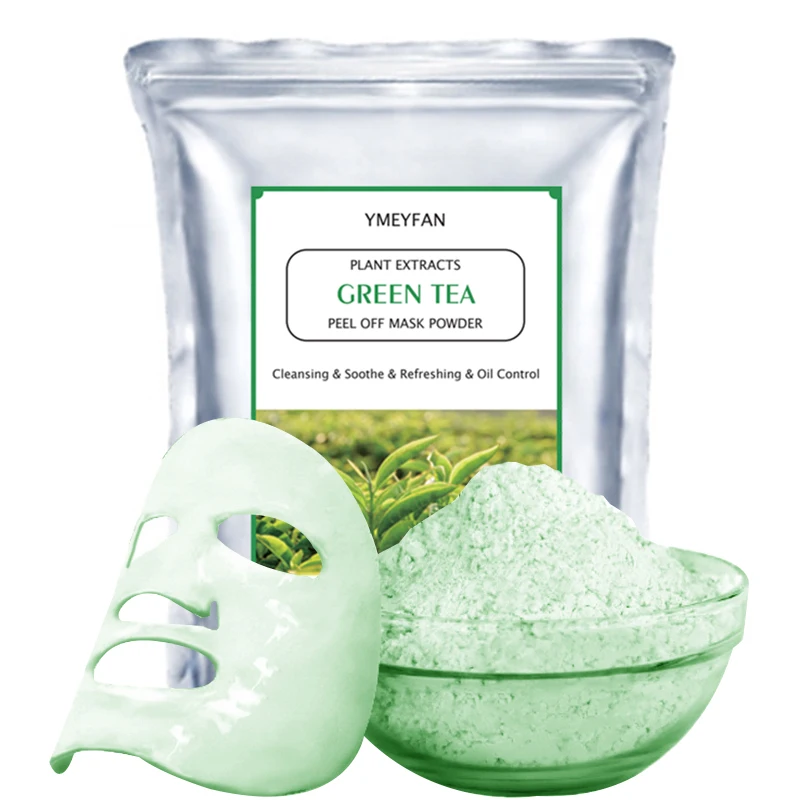 

250 г натуральный зеленый чай мягкая маска пудра желе спа сужение пор контроль жирности увлажняющая Очищающая осветляющая моделирующая маск...