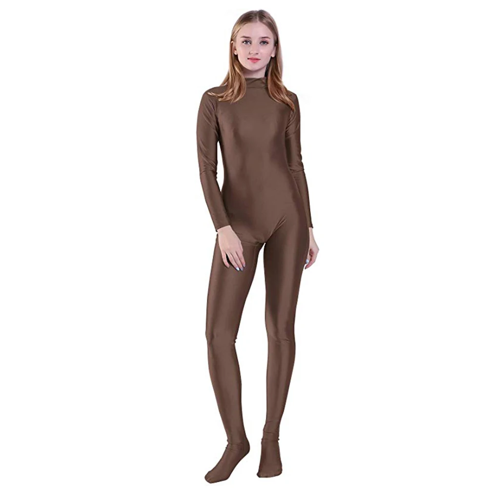 SPEERISE взрослый полный тело Zentai черный лайкра спандекс ноги обтягивающие облегающие комбинезоны костюм для женщин Unitard человек Косплей костюмы
