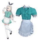 Костюм горничной из японского аниме хидери канзаки, косплей, костюмы на Хэллоуин