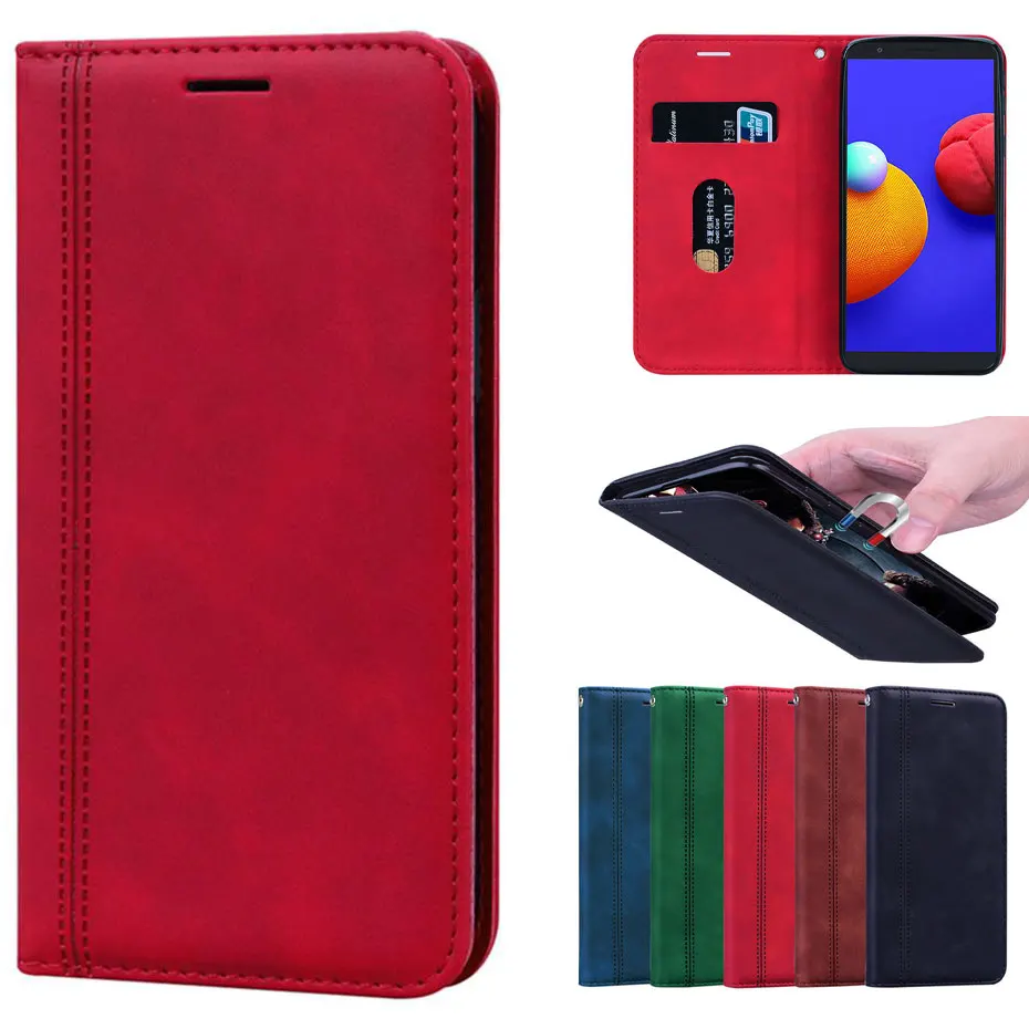 

For Coque Samsung Galaxy A01 Core Case A01 Core Cover Luxury Leather Wallet Flip Case For Samsung A01 Core Phone Case Coque