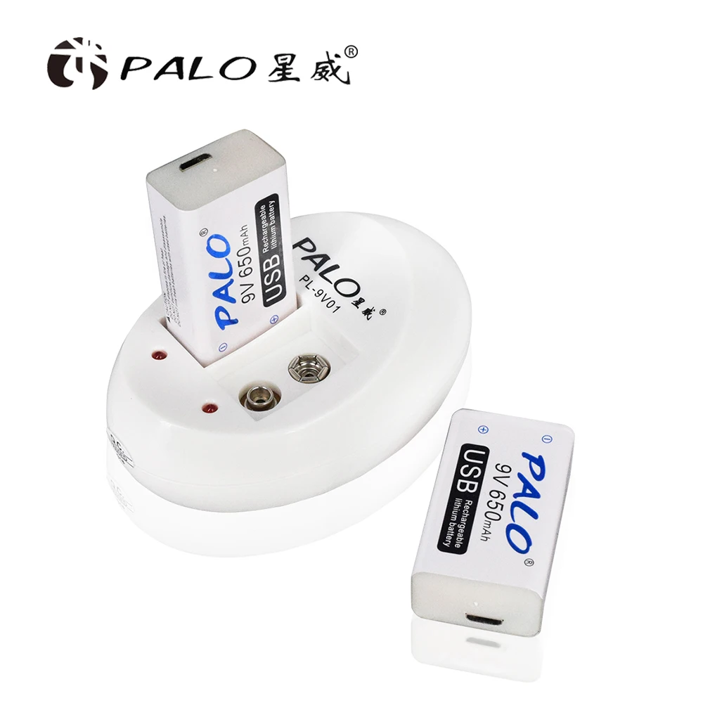 Зарядное устройство PALO C818W для игрушек миниатюрное двойное зарядное литиевых Ni MH