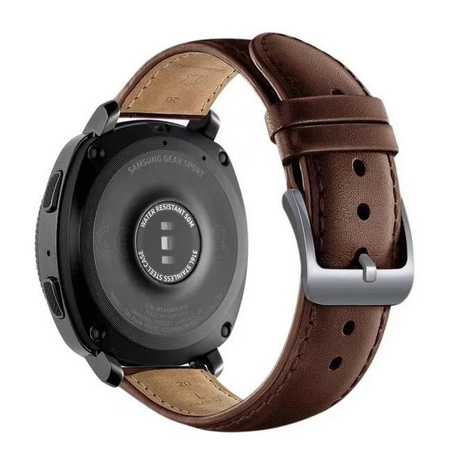 Ремешок 22 мм для Samsung Galaxy Gear S3 Watch 46 браслет из натуральной кожи Huami Amazfit Huawei 2 gt Ticwatch