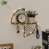 iron art creative storage display shelf wall hanging storage rack kitchen bedroom living room decoration stands for home