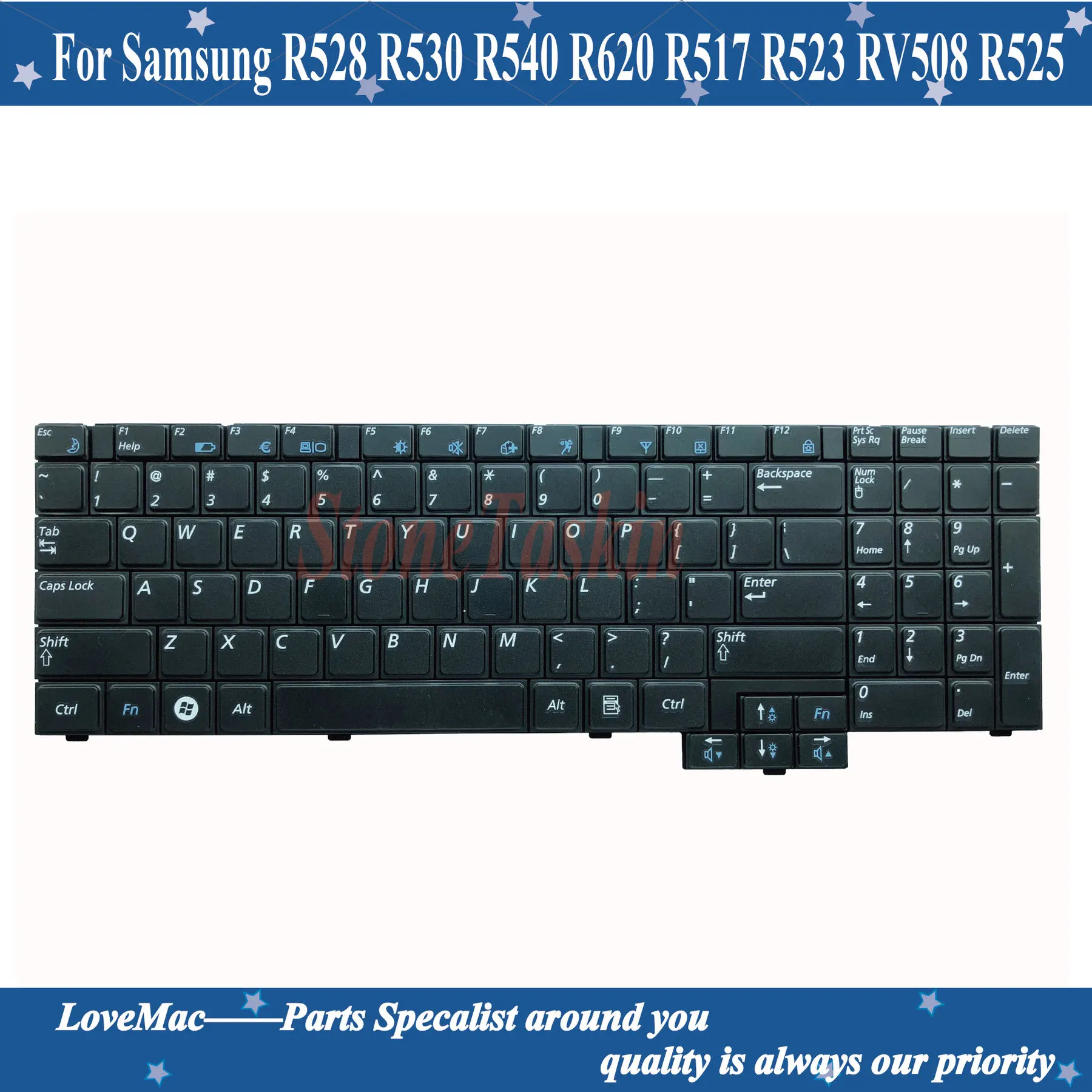 

High quality US/English Keyboard for Samsung R528 R530 R540 R620 R517 R523 RV508 R525 Laptop Keyboard US layout Original