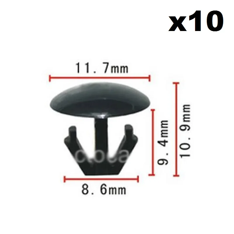 

10pcs OEM For Honda Fastener Rivet Hood Trunk Moulding Retainer Clip For Civic / Integra 91518-SM4-003 Hood Seal Strip Buckle