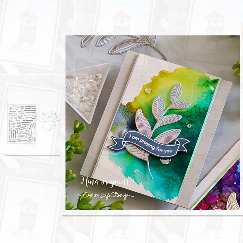 

Leaf Metal Cutting Dies and Stamps Embossing Mold DIY Scrapbooking Album Paper Craft Knife Mould Blade Punch Stencils