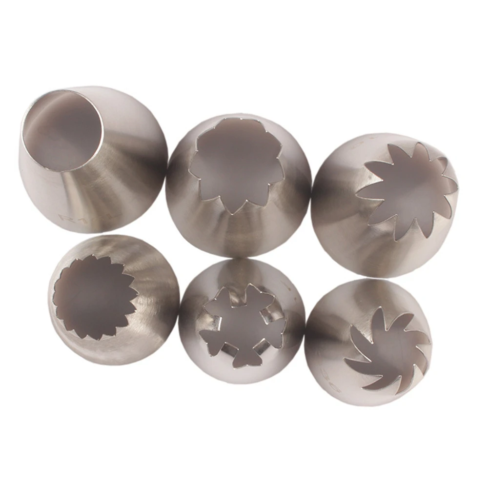 6 шт. очень больших насадок из нержавеющей стали для обледенения насадки