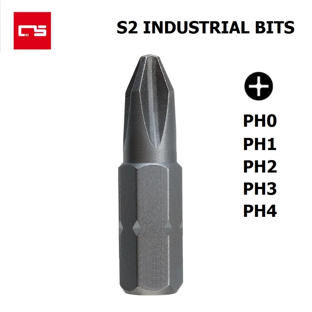 

5pcs/pack PH2 Screwdriver Bit Set S2 Steel Precision Magnetic Screw Tool 1/4'' Hex Shank Electric Screwdriver Head 25mm