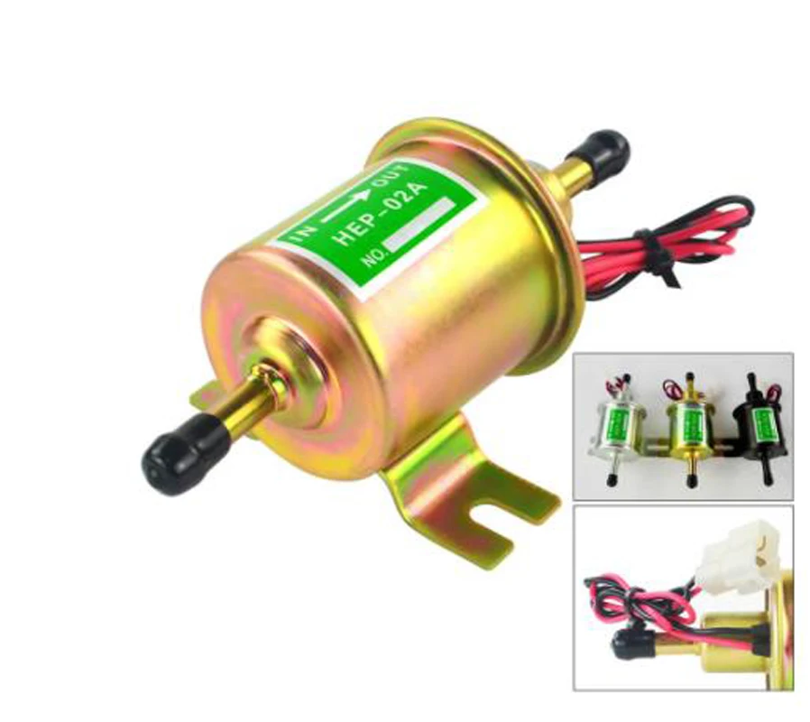 

High Quality Low Pressure Universal Diesel Petrol Gasoline Electric Fuel Pump HEP-02A 12V For Car Motorcycle