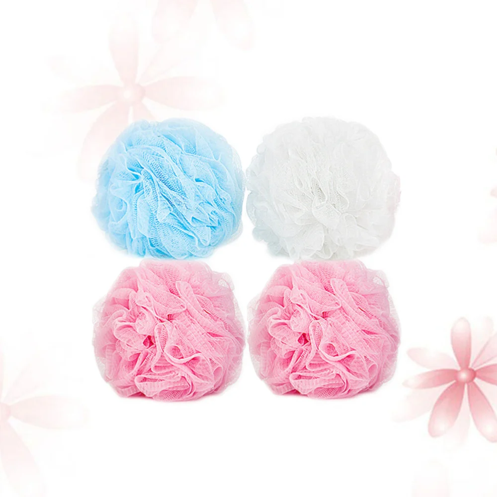 4 шт. отшелушивания сетки ванны пуф душ люфы губка для очищения Ванная комната спа