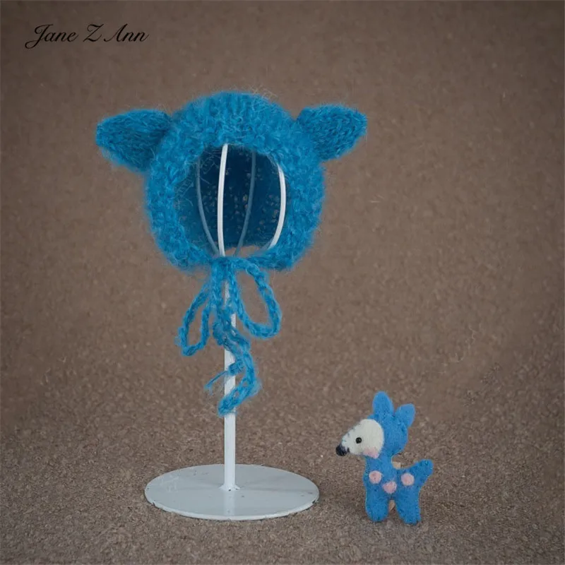 Jane Z Ann-Accesorios de fotograf&iacute;a hechos a mano para estudio de fotograf&iacute;a, oso, pollo, perro, ciervo, b&uacute;ho-4