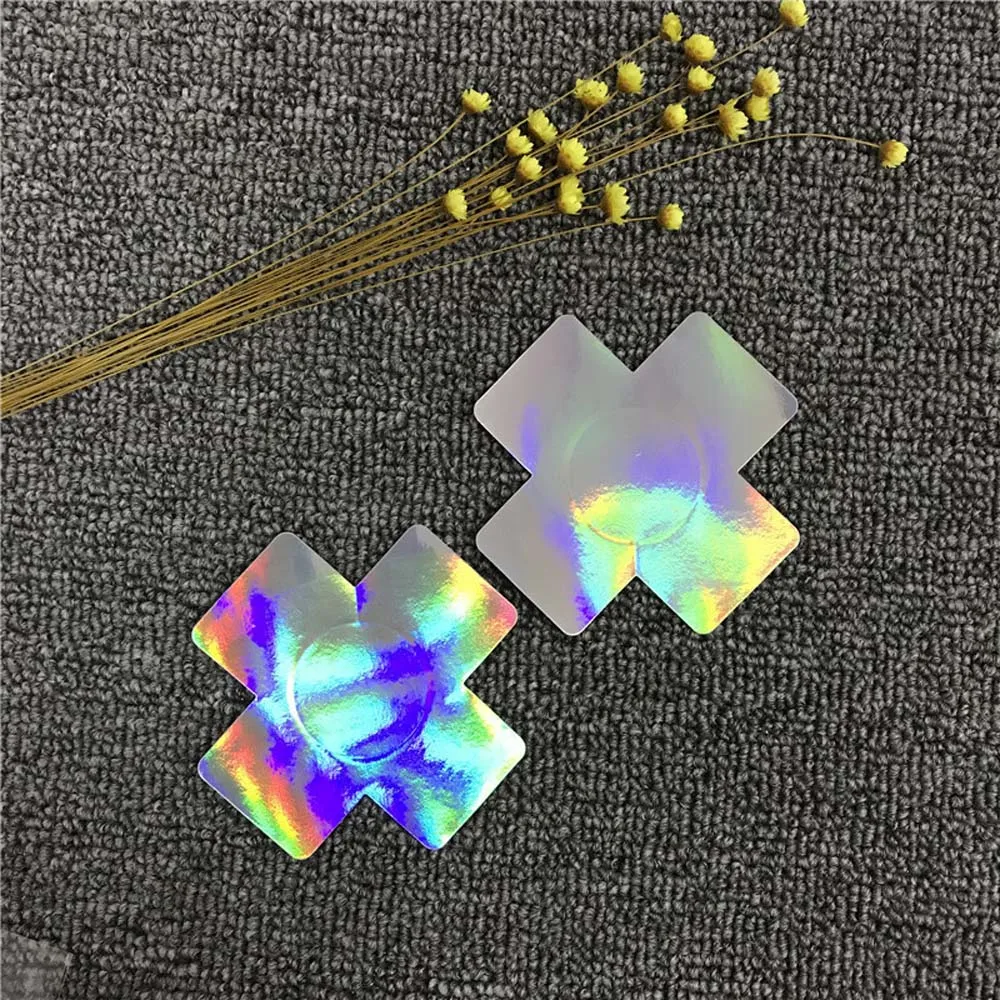 Ультратонкие цветные лазерные бриджи 50 пар (100 шт.) накладки на соски для груди