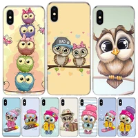 cute owl hearts lover christmas phone case for apple iphone 11 12 mini 13 pro max se 2020 x xs xr 8 plus 7 6 6s 5 5s se cover sh