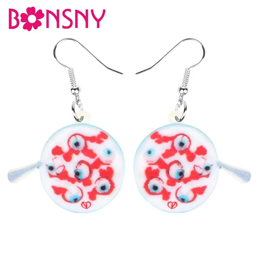 Акриловые украшения Bonsny для Хэллоуина страшные глаза глазные яблоки яркие