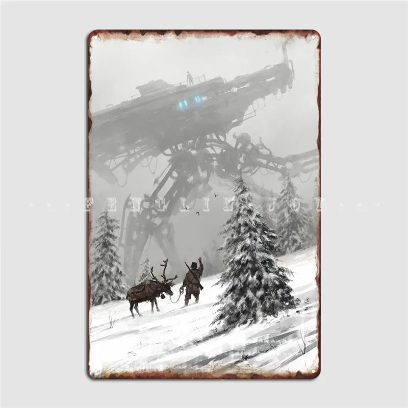 

1920 Winter Walker From My 1920+ World And Scythe Metal Sign Cinema Living Room create Club Bar Plaques Tin sign Posters