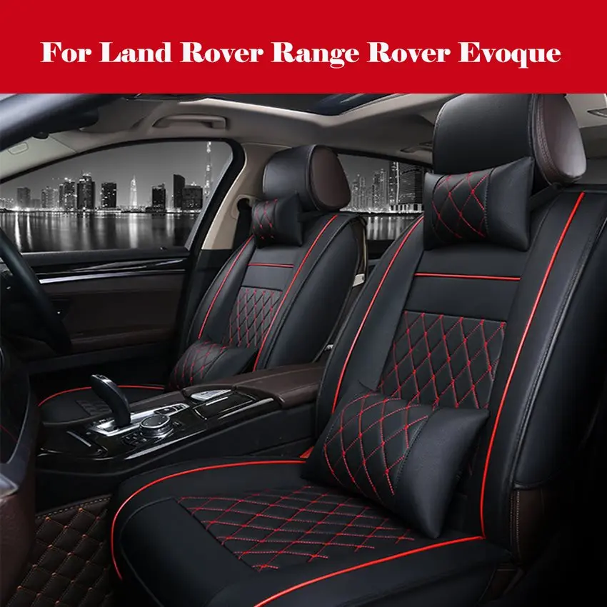 

Luxury Full Surrounded Seat Covers PU Leather Car Seat Cover Cushion Protect For Land Rover Range Rover Evoque