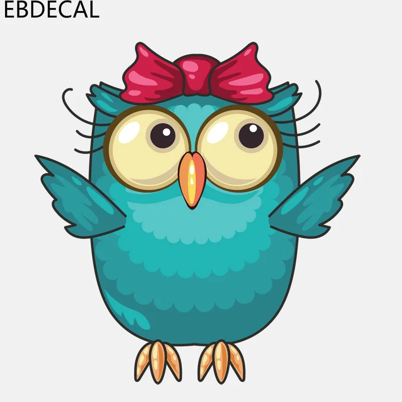 Ebdeckle Красивая Сова носить лук для Авто/бампер/окно/настенные наклейки DIY Декор