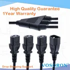 Штепсельная Вилка IEC 320 C14, разветвитель питания 3XC13 Female типа Y, 10 А, 250 В, C14-3 x C13, 40 см, 1 шт.