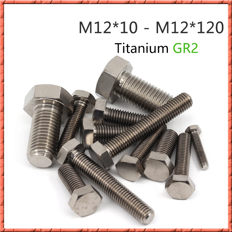 10 шт./лот титановый внешний шестигранный яркий болт m12x10/12/15/20 ~ 120 мм с шестигранной