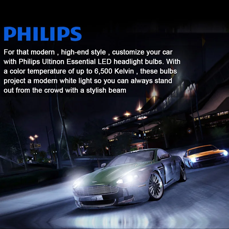 Авто фары H1 H11 G2 светодиодный Philips Ultinon Эфирное автомобилей головной светильник H8