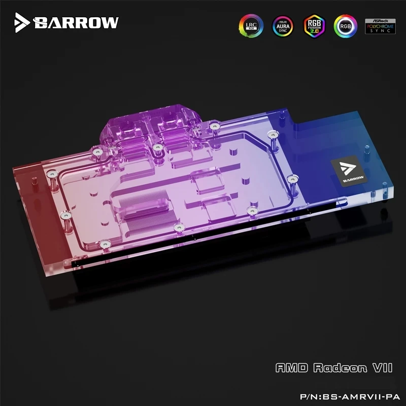 Barrow AMD Radeon VII блок VGA для водяного охлаждения графического процессора карты 5 В |