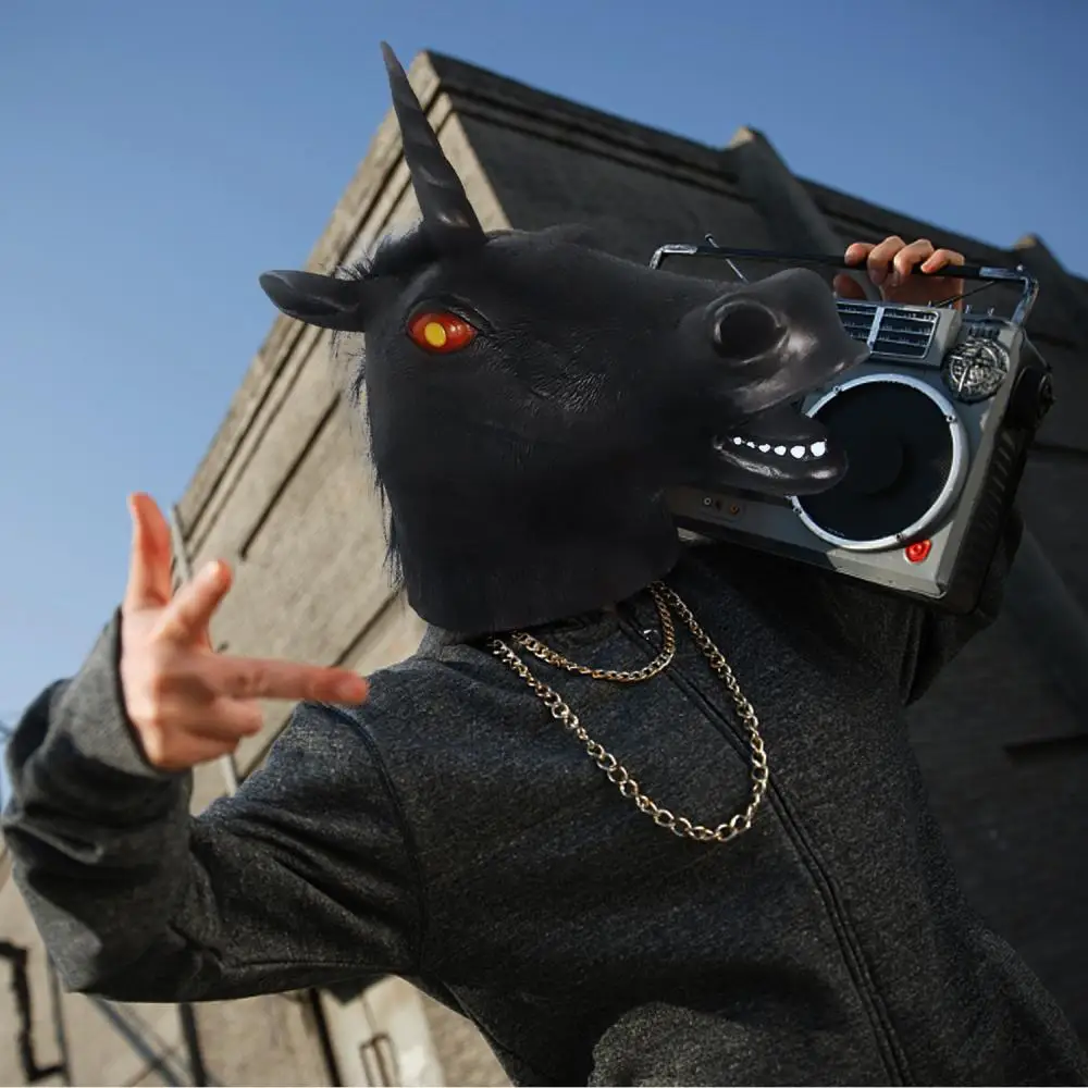 Волшебная Маска единорога Cosmask Новинка костюм на Хэллоуин для вечерние Единорог