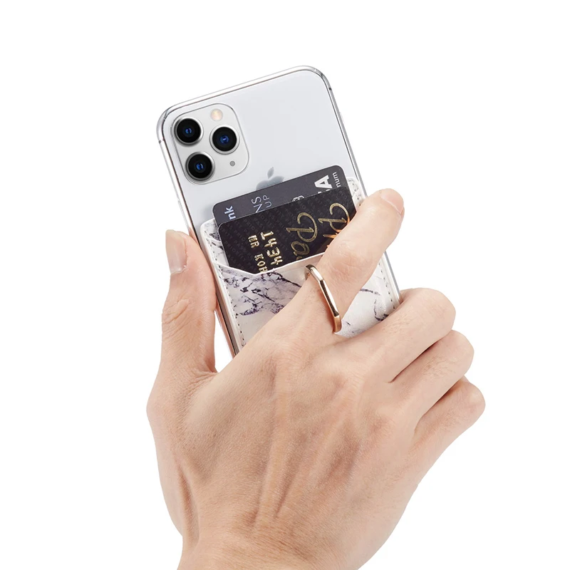 Клейкий кошелек с мраморным узором наклейка на заднюю панель для iPhone 11 Pro Max XS 6 7 8
