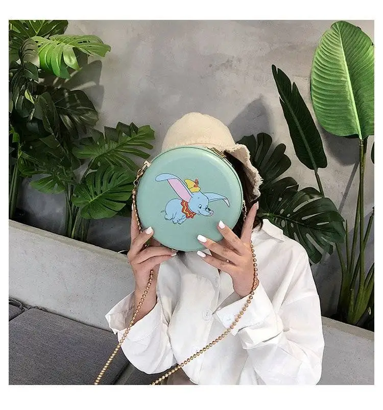 Дисней Дамбо мультфильм женская сумка через плечо из искусственной кожи Женская