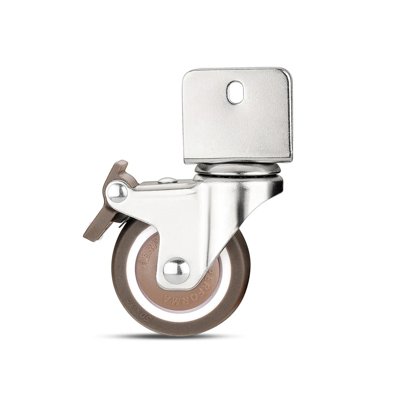 4 шт. U Тип универсальный ролик для тележка мягкий резиновый Детская кроватка