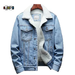 Idopy зима Джинсовая Верхняя одежда для детей, теплые джинсовые штаны для маленьких девочек и пальто для мужчин большой Размеры меховой подстежкой, Утепленные зимние штаны из джинсовой ткани куртки размера плюс Размеры S-6XL