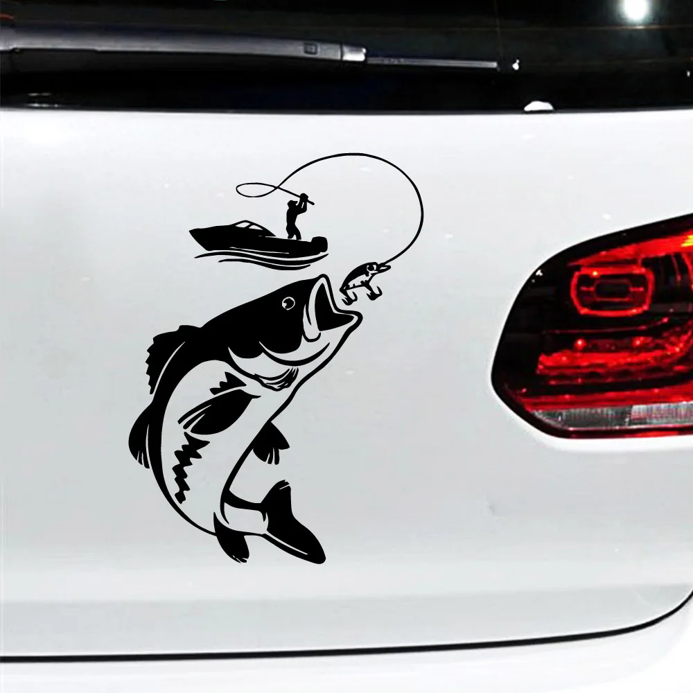 

Diy fishing Auto Sticker Rearview Mirror Side Decal Stripe Vinyl Truck Vehicle Body Accessories